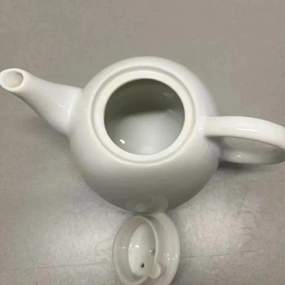 CRATE AND BARRELL WHITE TEA POT VINTAGE